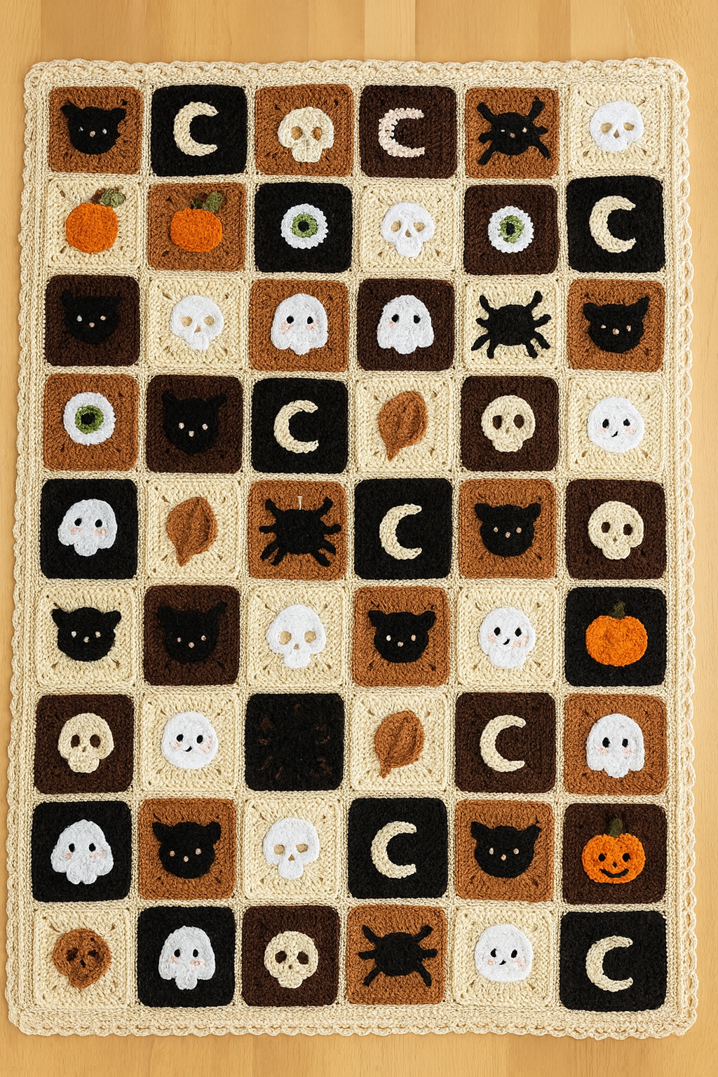 8 Halloween Granny Squares - Crochet Pattern Bundle