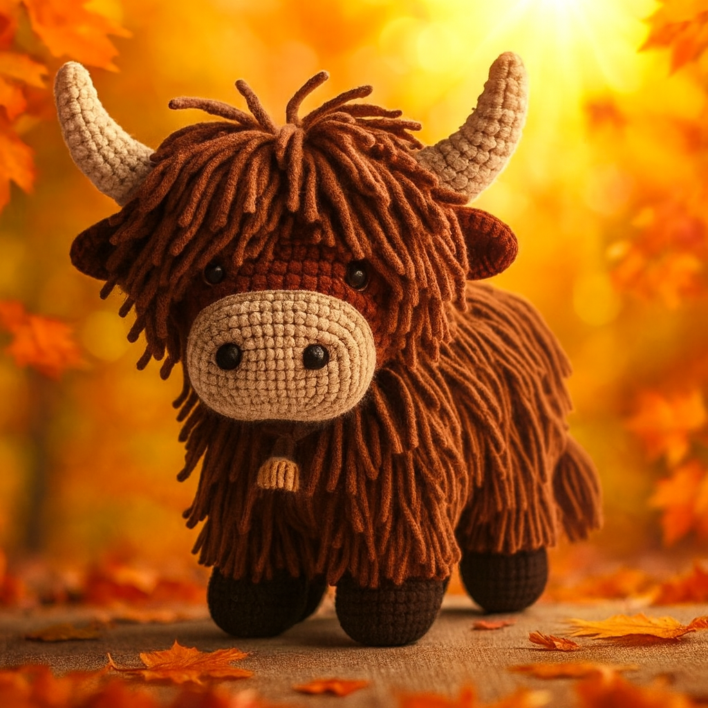 Hansi the Highland Cow Crochet Pattern🌱💖