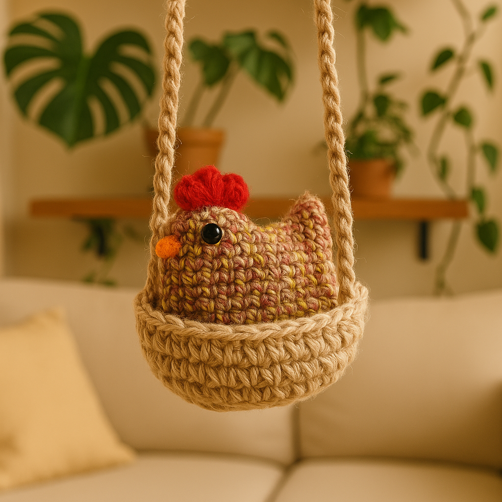 Hanging Chicken Crochet Pattern