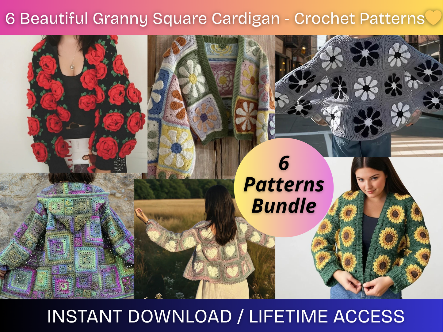 6 Cardigan Crochet Patterns