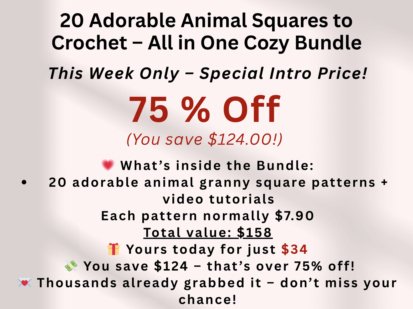 20 Animal Granny Square Crochet Patterns😻