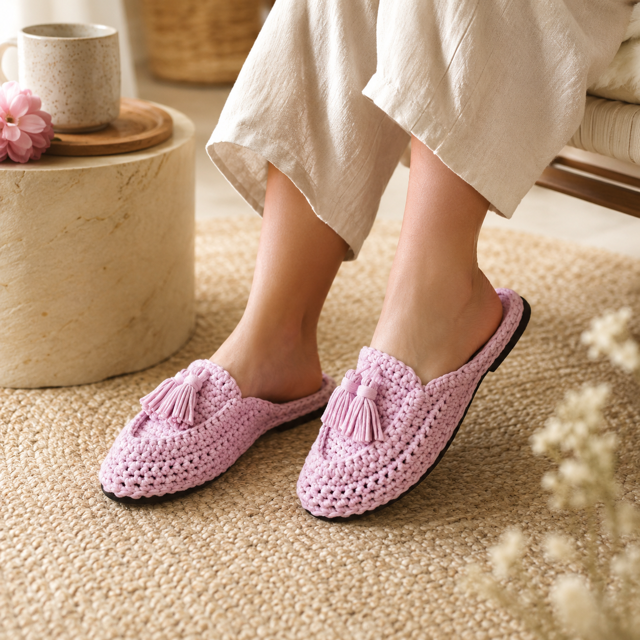 Mules Slippers Crochet Pattern
