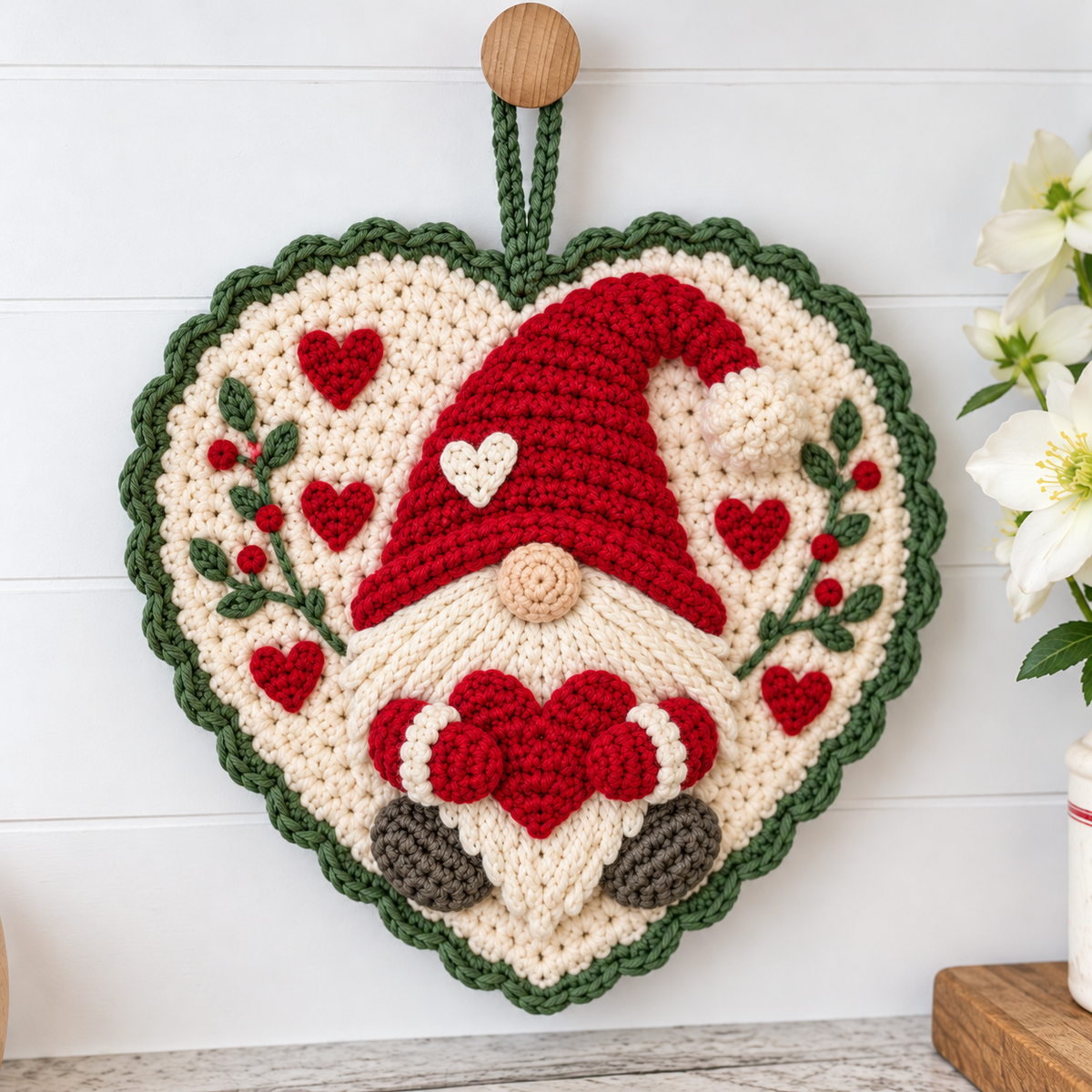 Gnome Potholder Crochet Pattern
