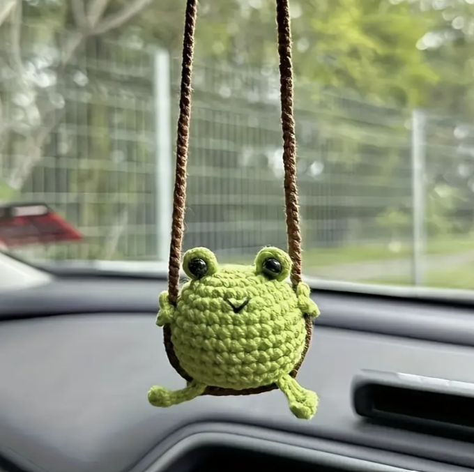 Crocket Pattern Hanging Frog