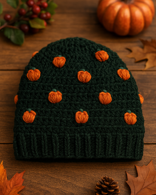 Pumpkin Beanie Crochet Pattern