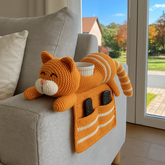 Cat Sofa Organizer Crochet Pattern