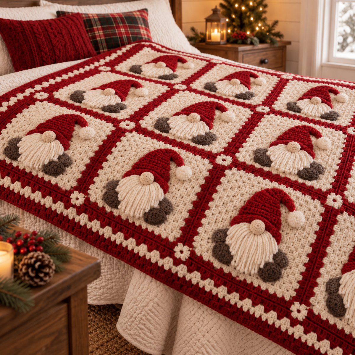 Gnome Blanket Crochet Pattern