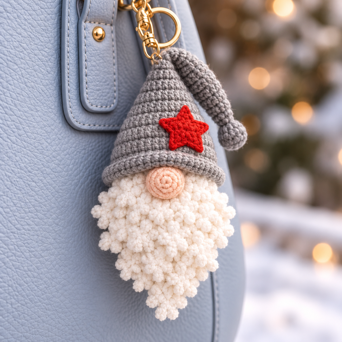Gnome Keychain Crochet Pattern