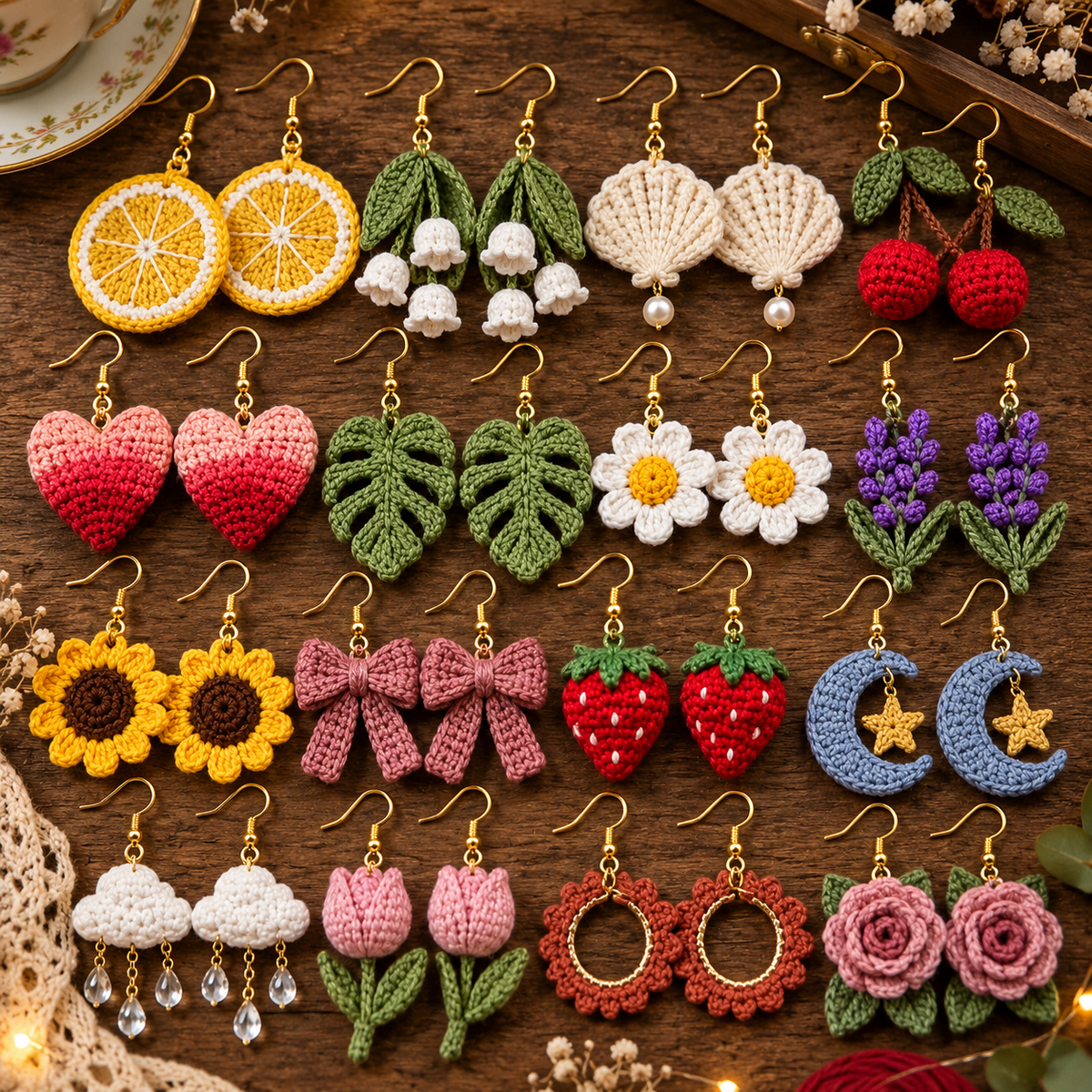 15+ Earrings Crochet Patterns