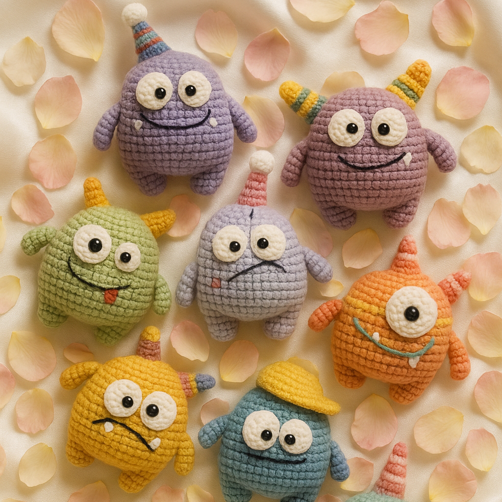 Cute Monsters Crochet Pattern