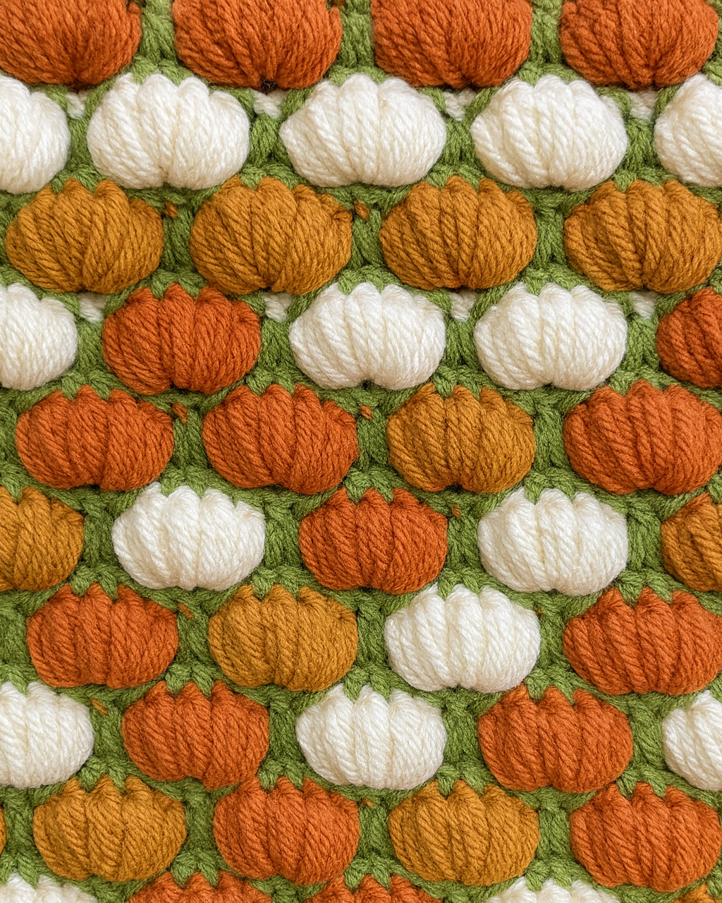 3D Pumpkin Stitch Crochet Pattern
