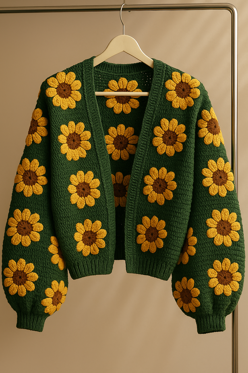 Sunflower Cardigan Crochet Pattern