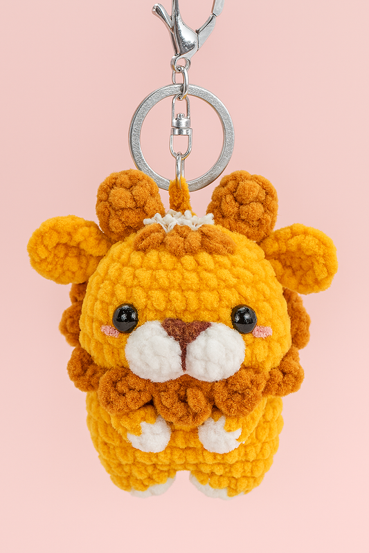 Crochet Pattern Keychain Lion