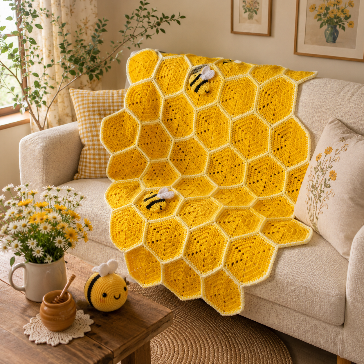Honey Blanket Crochet Pattern