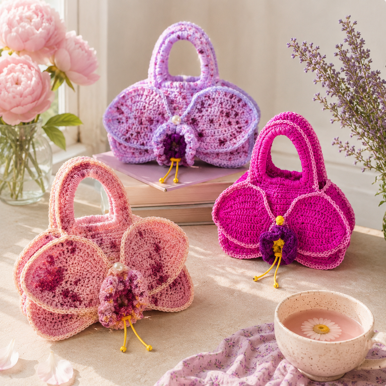 Orchid Bag Crochet Pattern