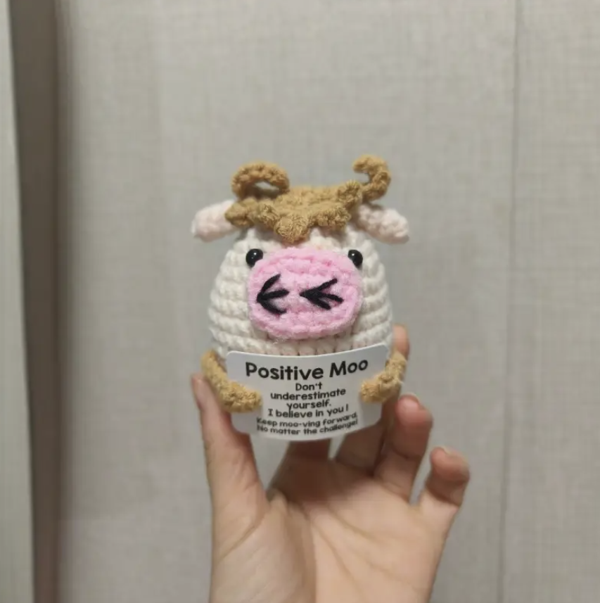 Crochet Cow Positive Moo