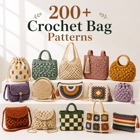 200+ Bags Crochet Pattern Bundle
