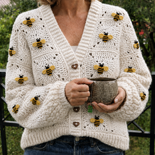 Bee Cardigan Crochet Pattern