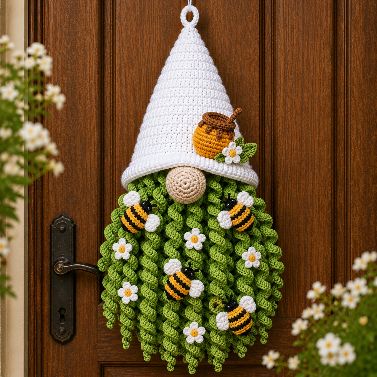 Honey Bee Hanging Gnome Crochet Pattern