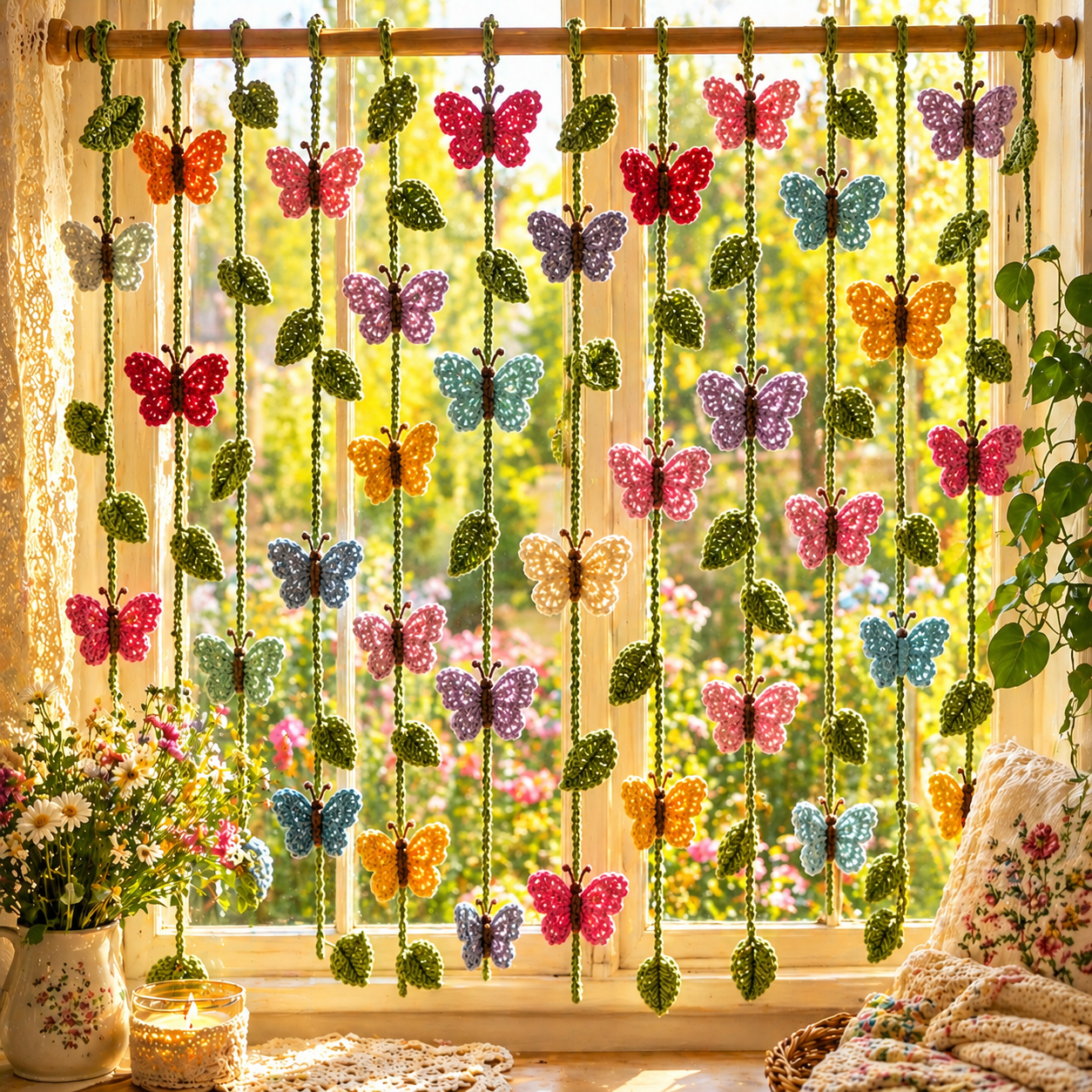 Butterfly Curtain Crochet Pattern