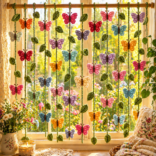 Butterfly Curtain Crochet Pattern