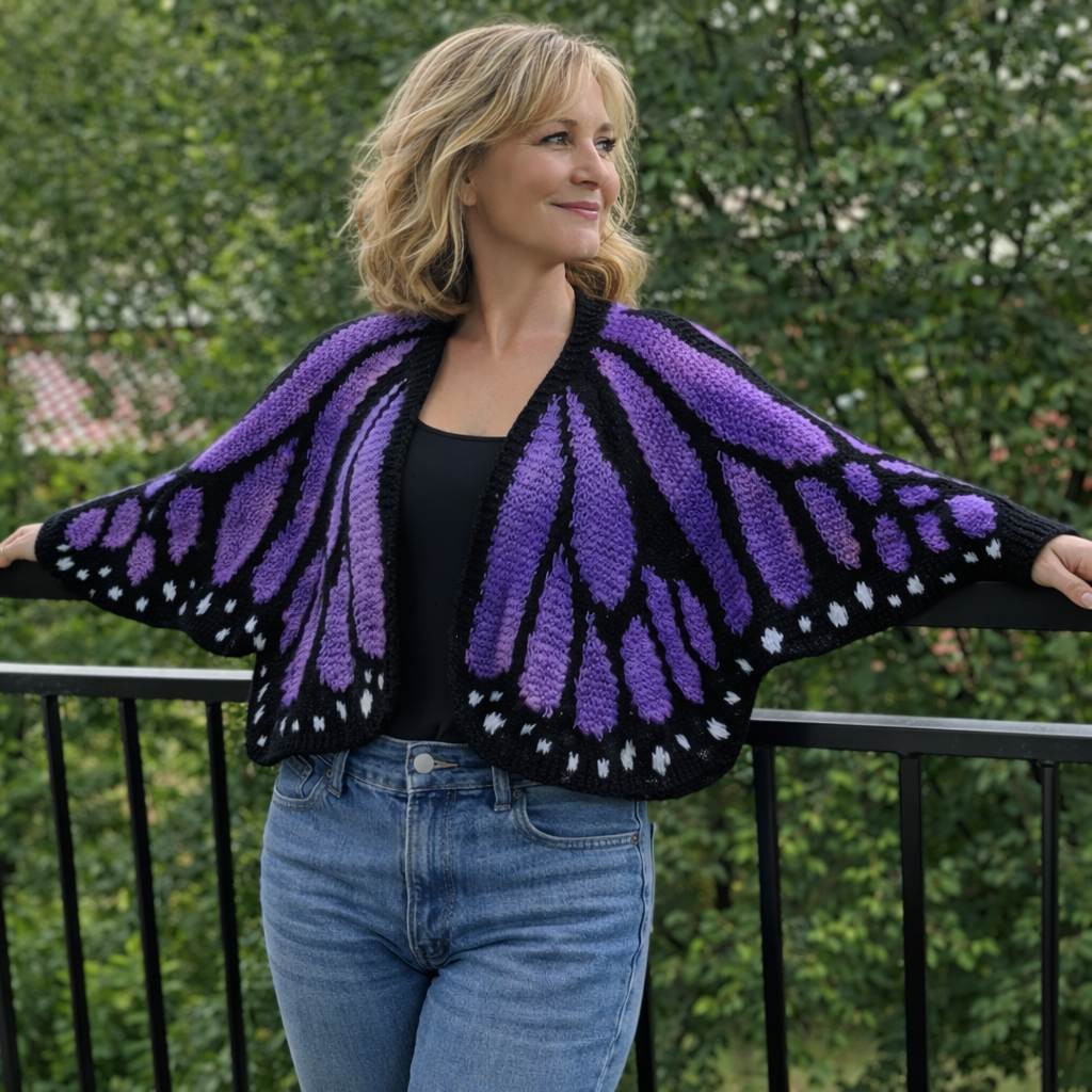 Butterfly Cardigan Crochet Pattern