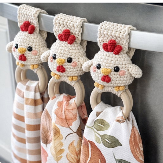 Chicken Towel Holder Crochet Pattern