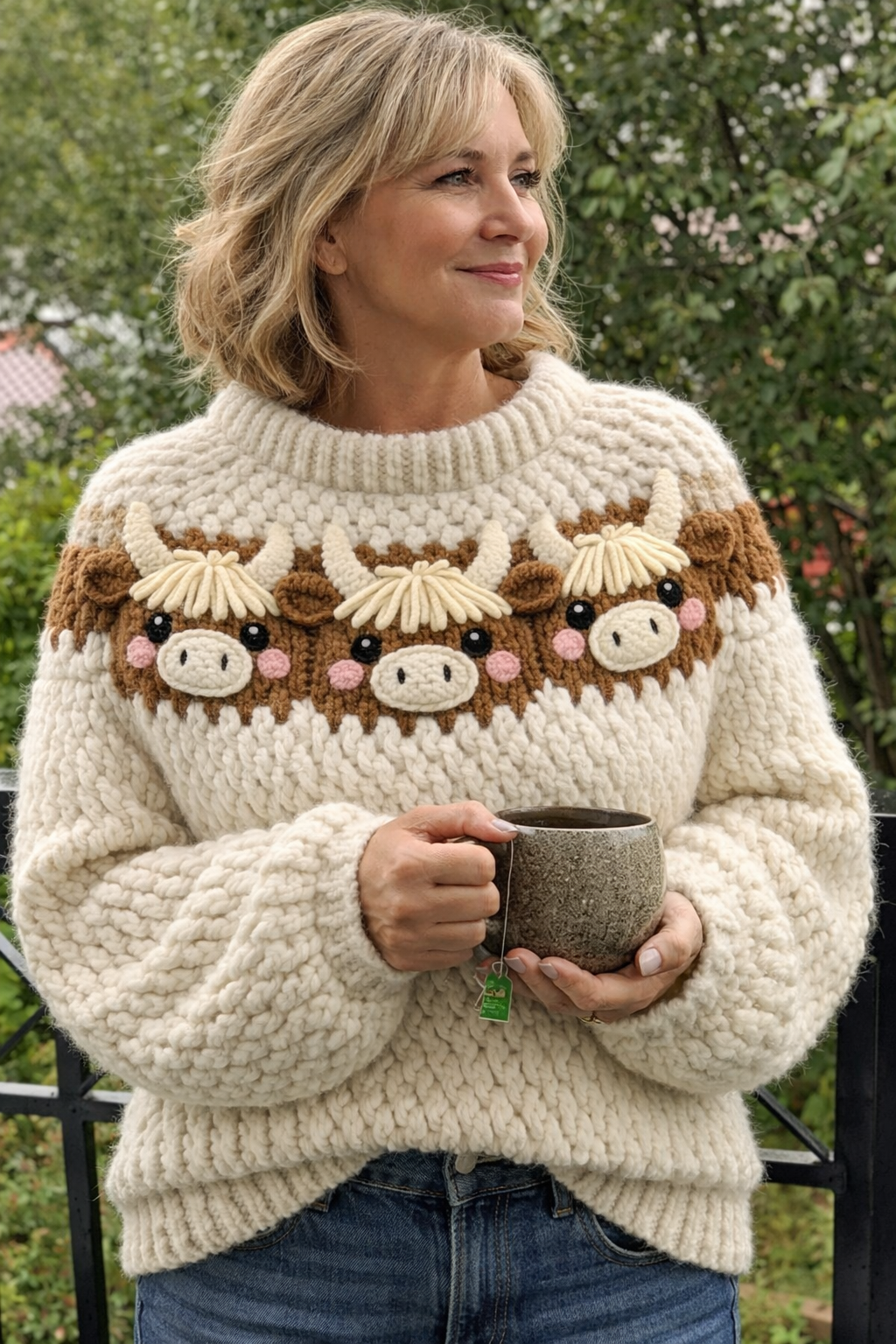 Highland Cow Sweater Crochet Pattern