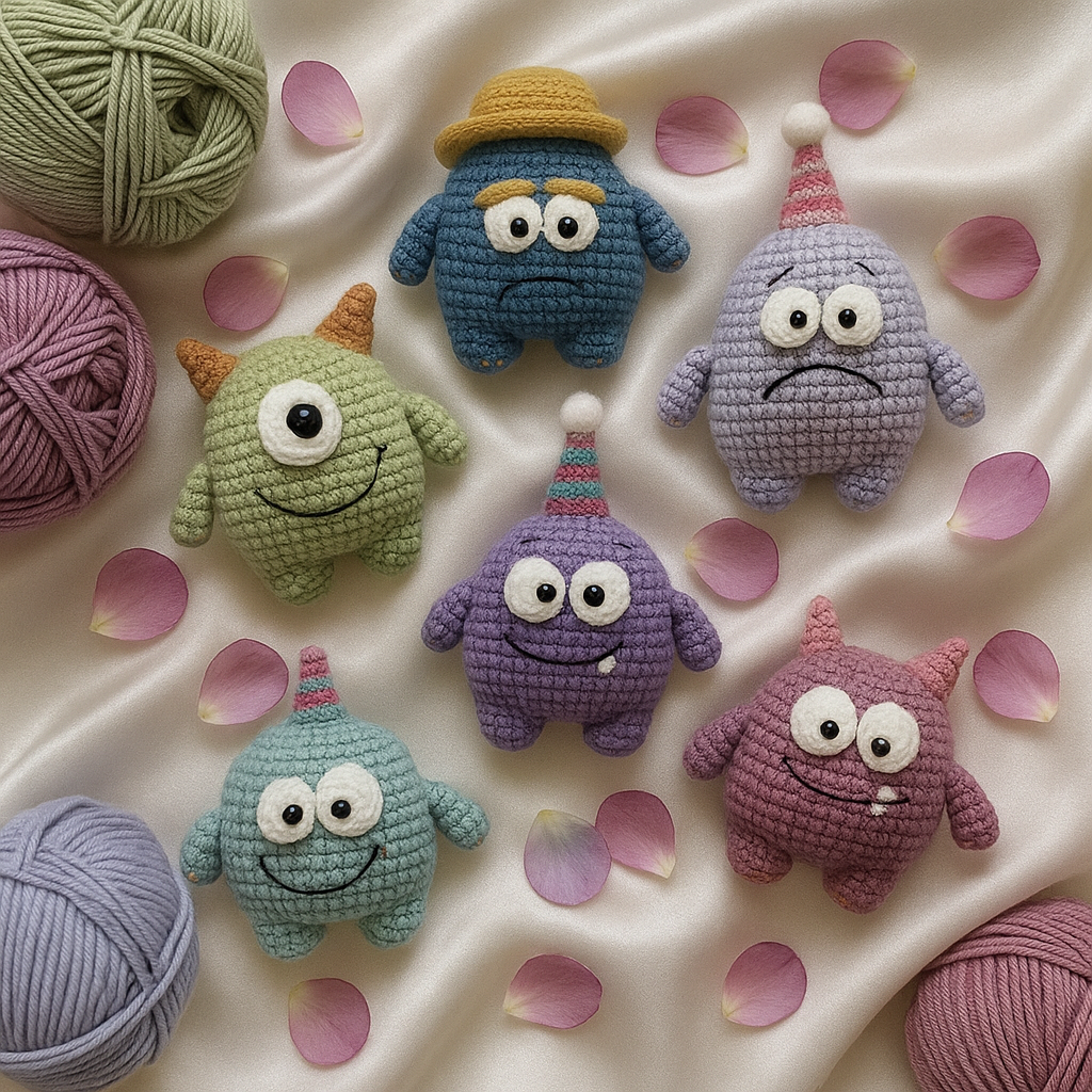 Cute Monsters Crochet Pattern