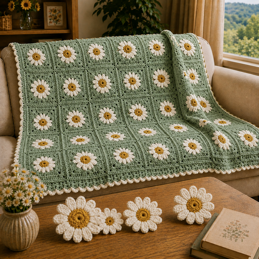 Daisy Blanket Crochet Pattern