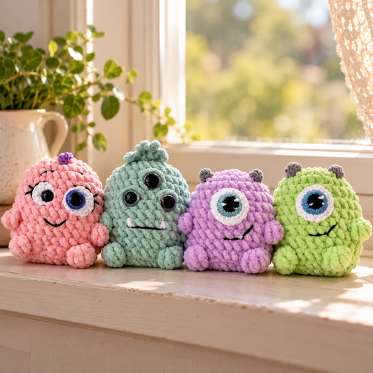 4 Cute Monsters Crochet Patterns