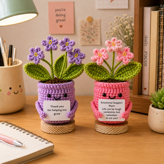 Emotional Support Forget me Not Crochet Pattern