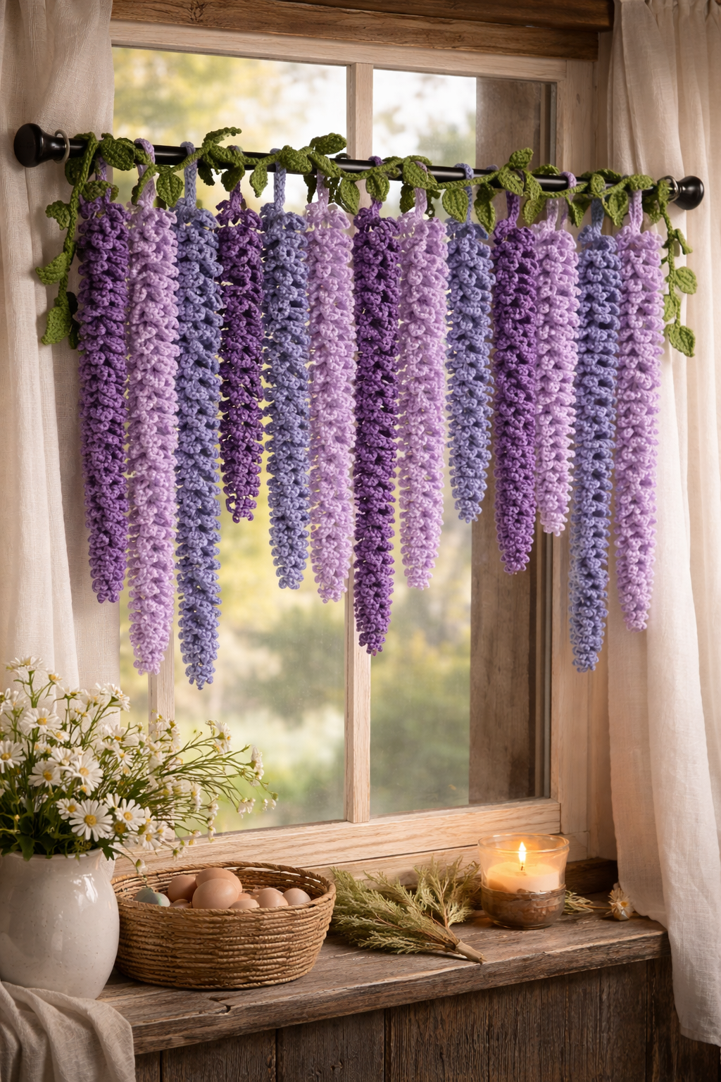 Wisteria Curtain Crochet Pattern