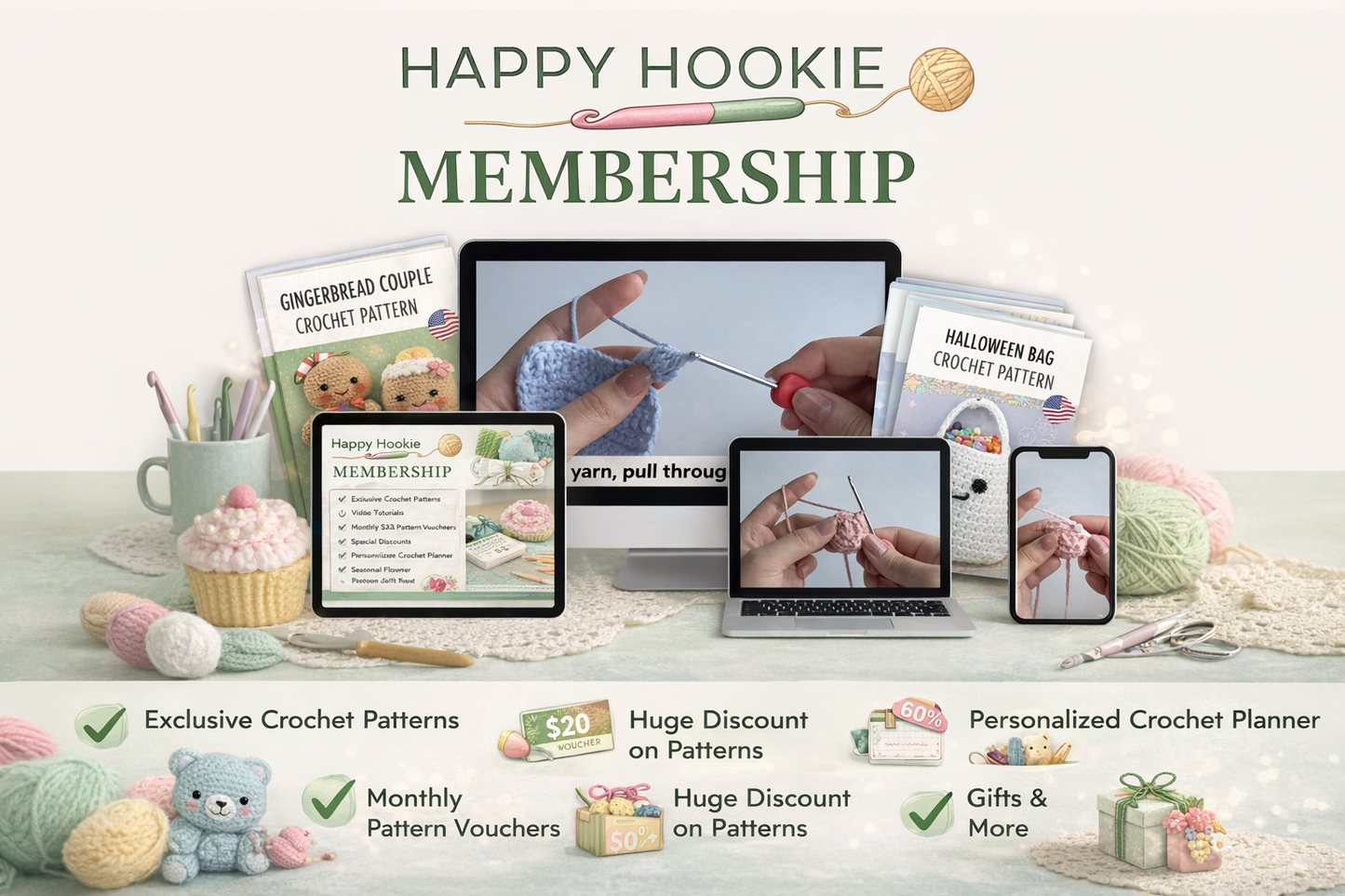 Hookie Family (Free Pattern Every Month)