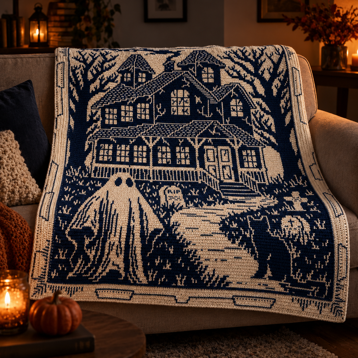 Ghost Town Blanket Crochet Pattern