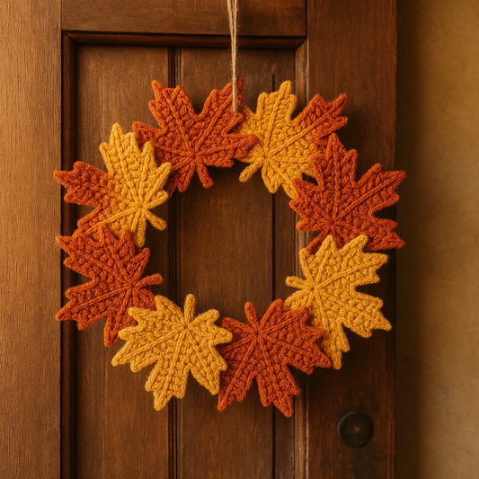 Leaf Wreath Crochet Pattern