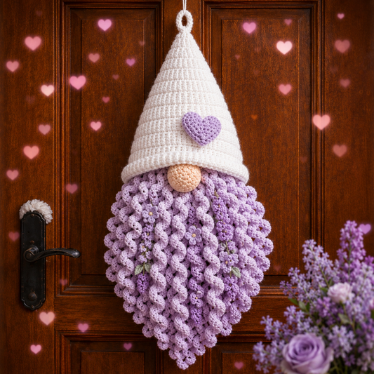 Lilac Gnome Crochet Pattern