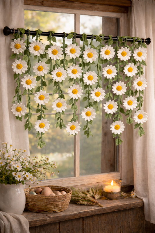 Daisy Curtain Crochet Pattern