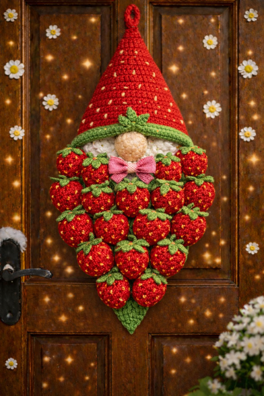 Juicy Strawberry Gnome Crochet Pattern