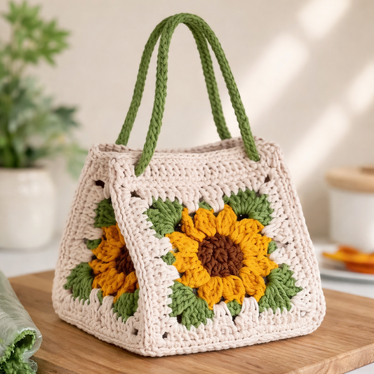 Sunflower Bag Crochet Pattern