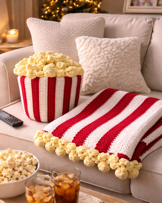 Popcorn Blanket Crochet Pattern